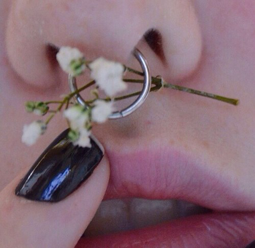 piercing en la nariz